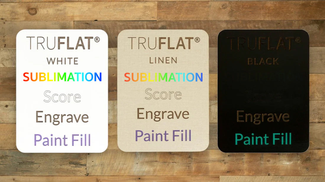TruFlat Essentials Pack showing sublimation