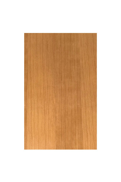Wooden panel with a natural finish on a white background