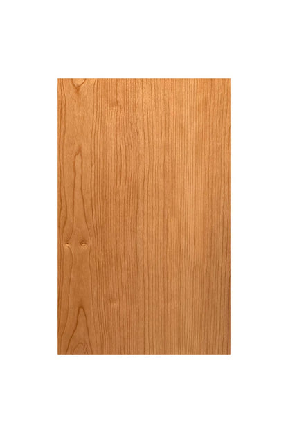 Wooden panel with a natural finish on a white background