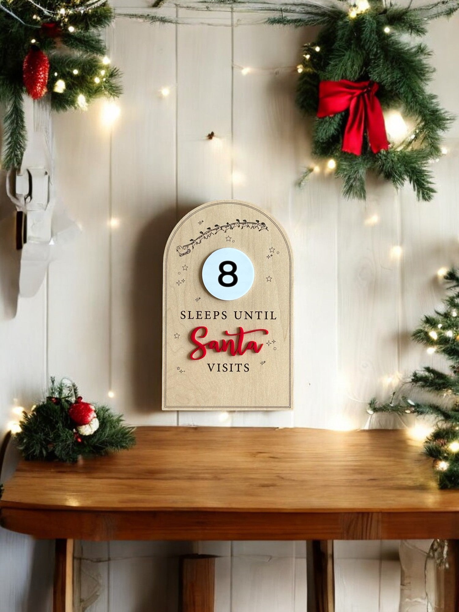 TruFlat Maple Christmas Sign