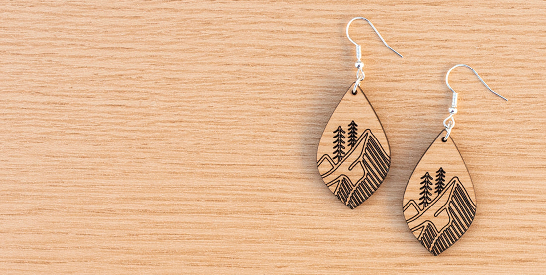 TruFlat Oak earrings