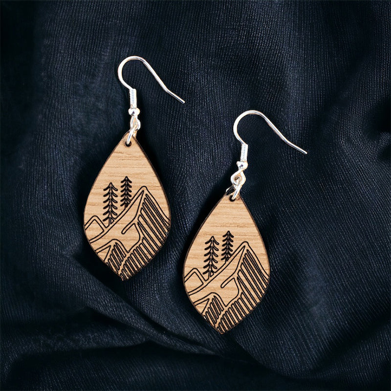 TruFlat Oak Earrings