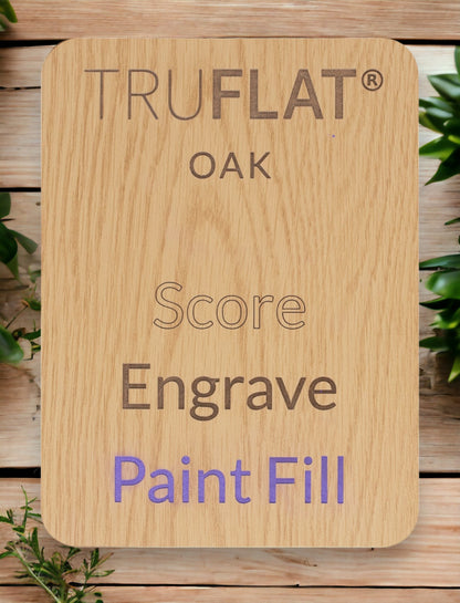 TruFlat Oak Plywood specifications sheet