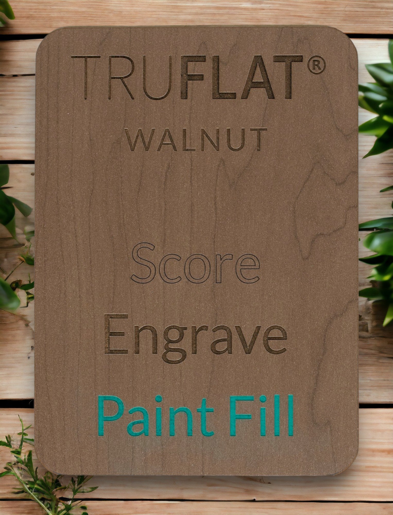 TruFlat Walnut Plywood specifications sheet