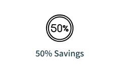50% Savings